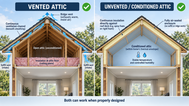 Do All Roofs Need Ventilation? How Unvented Attics Can Affect Your Roof