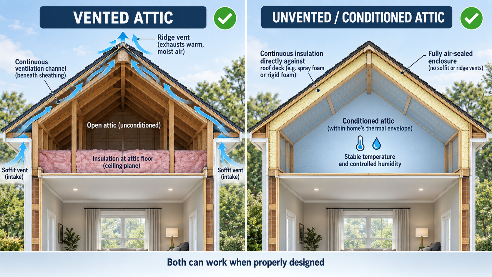 Do All Roofs Need Ventilation? How Unvented Attics Can Affect Your Roof