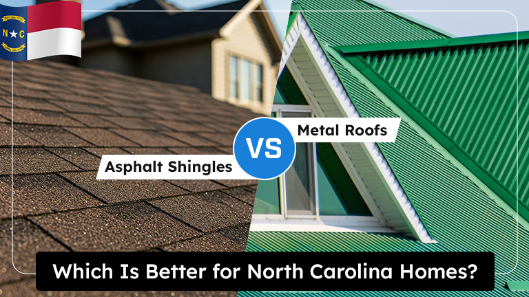 Asphalt Shingles vs. Metal Roofs