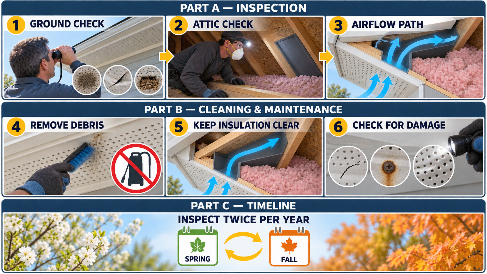 How to Maintain & Inspect Your Soffit Vents
