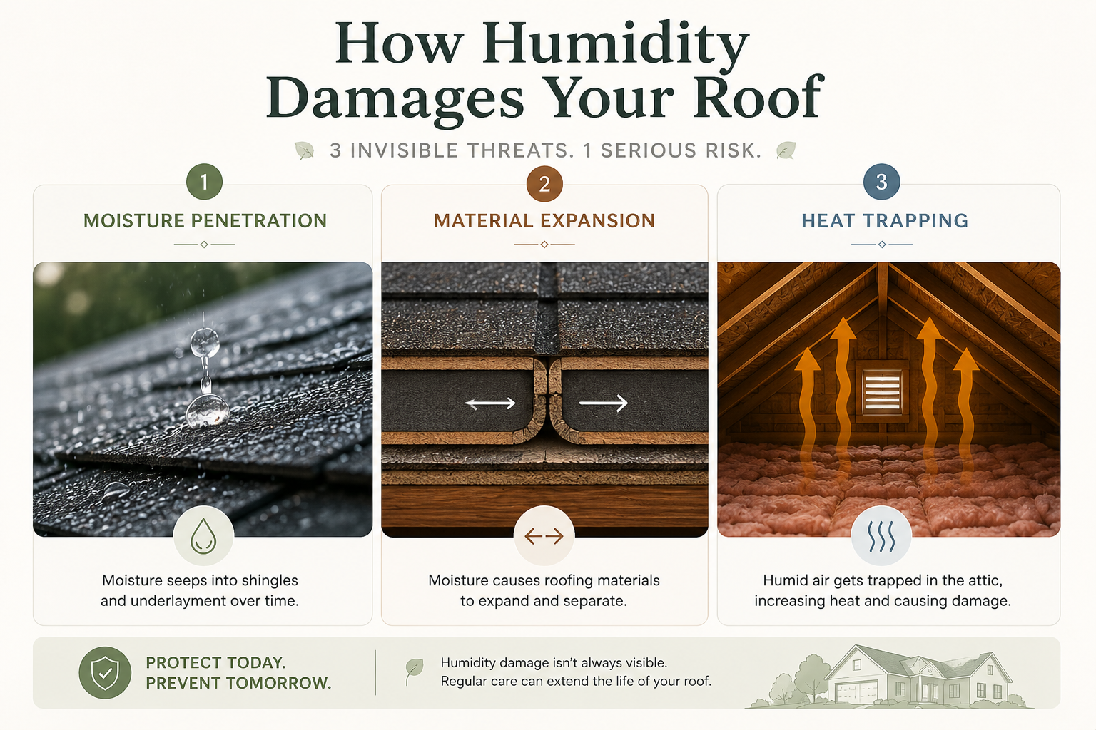 How Humidity Damages Your Roof in North Carolina