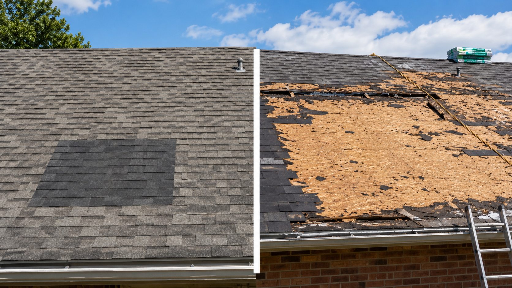 Roof repair vs. replacement comparison