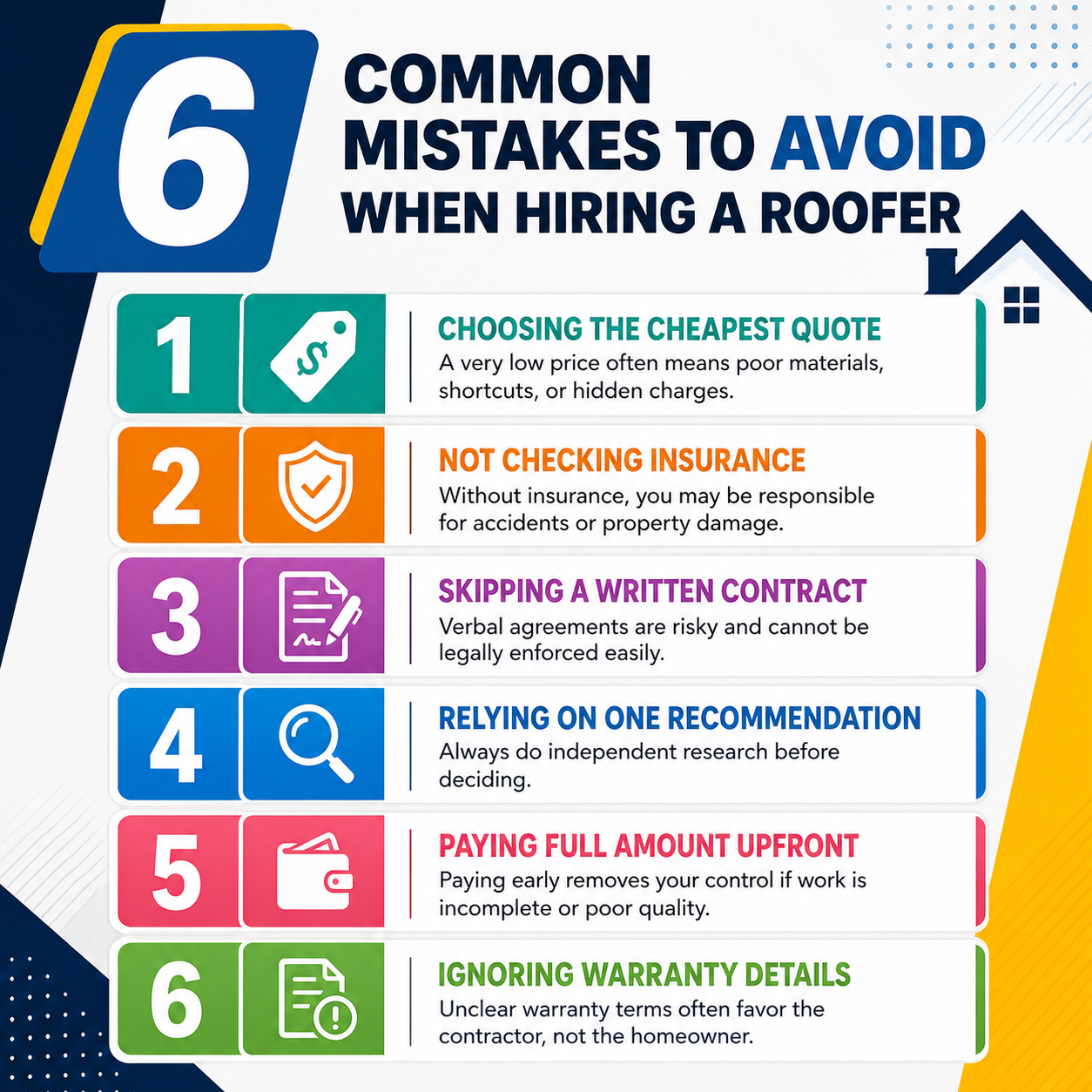 Common Mistakes to Avoid When Choosing a Roofing Contractor