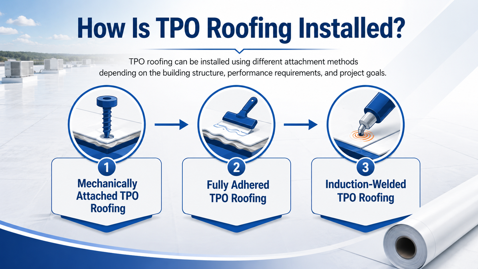How Is TPO Roofing Installed